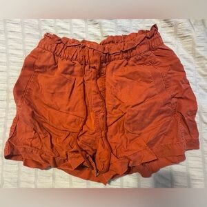 LOFT High Waist Rust Shorts